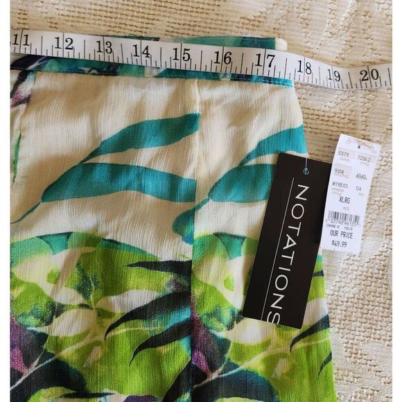 ę Notations floral skirt, shear lined fit and flare NWT - Picture 6 of 7